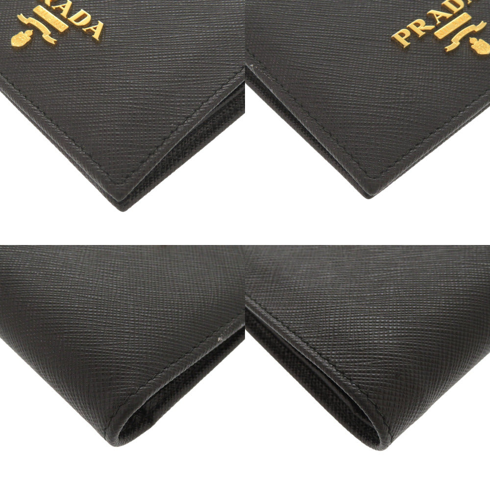 PRADA Bifold Wallet 1MV204 leather black Safiano