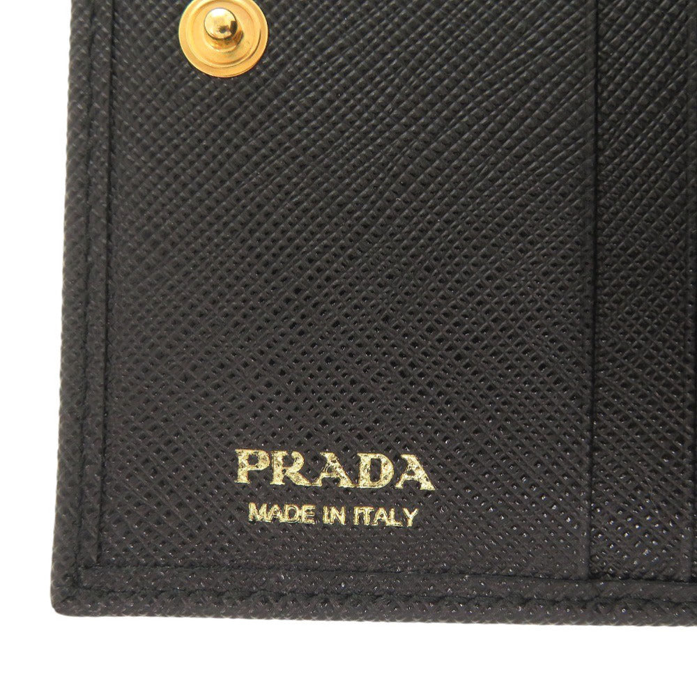 PRADA Bifold Wallet 1MV204 leather black Safiano