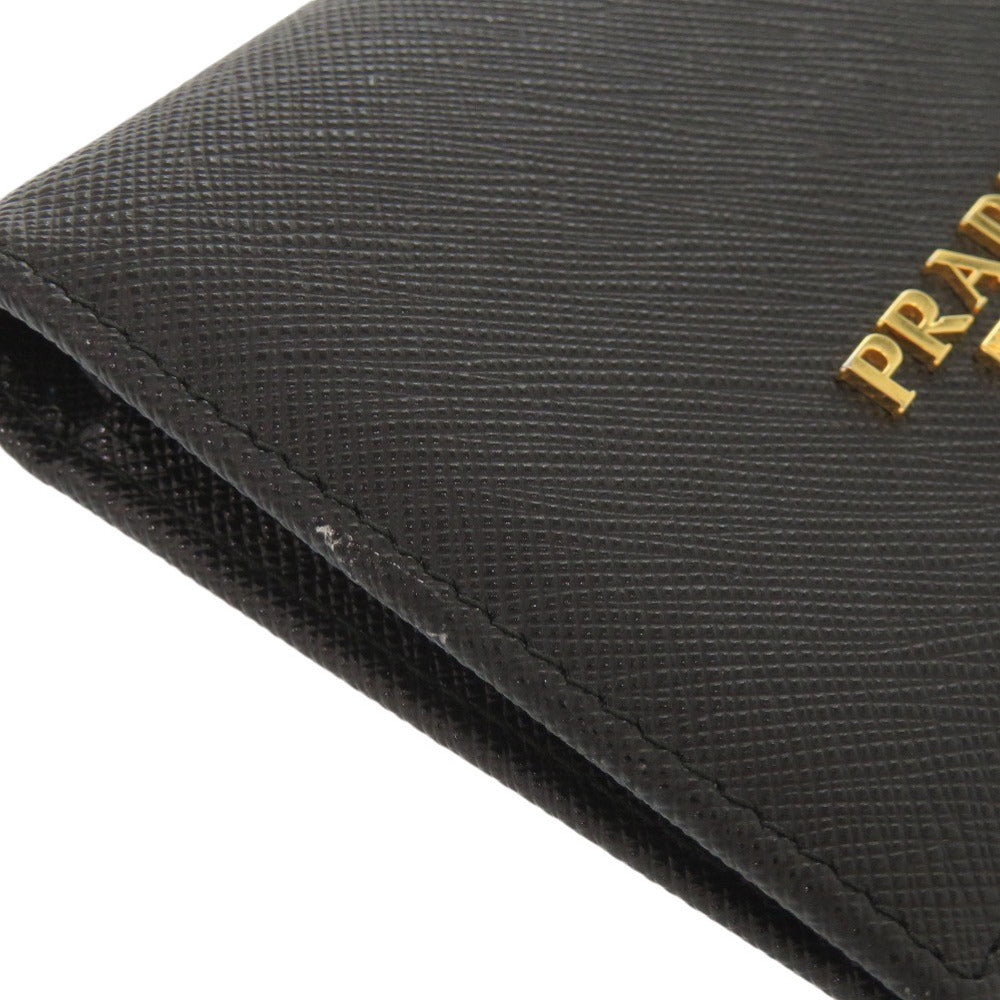 PRADA Bifold Wallet 1MV204 leather black Safiano