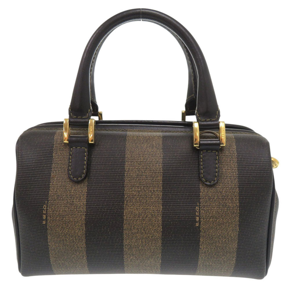 FENDI Handbag PVC, Leather Brown type Pecan