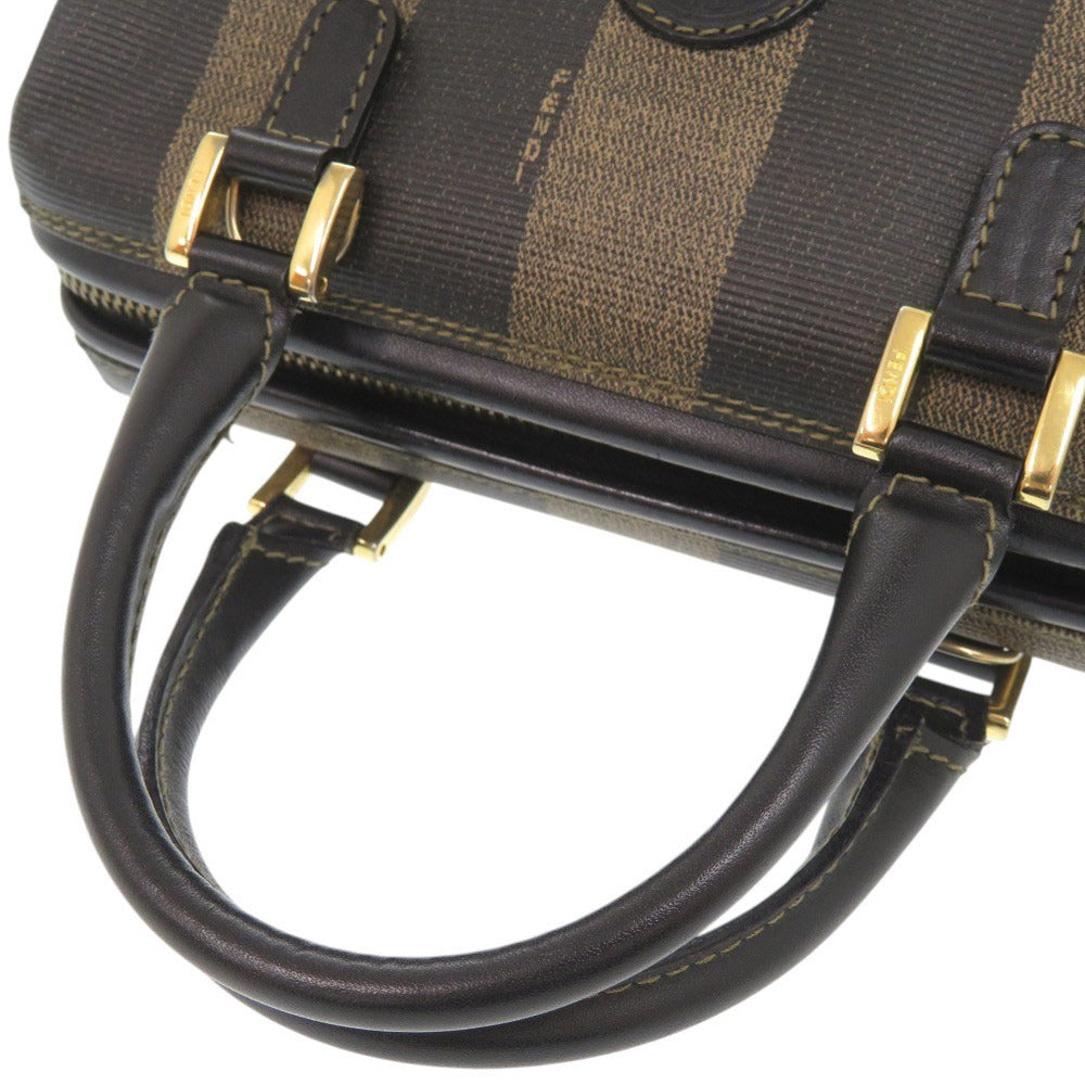 FENDI Handbag PVC, Leather Brown type Pecan