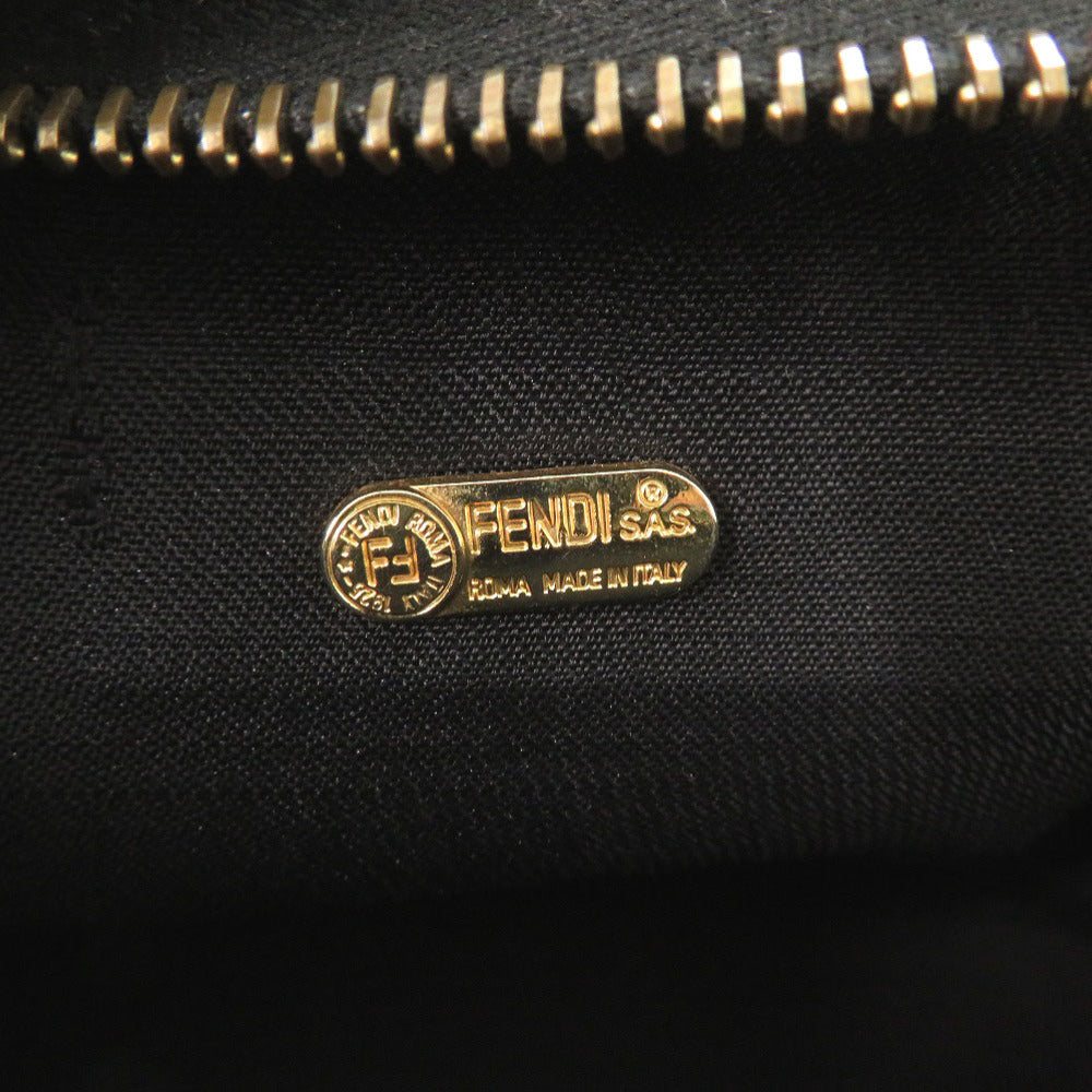 FENDI Handbag PVC, Leather Brown type Pecan