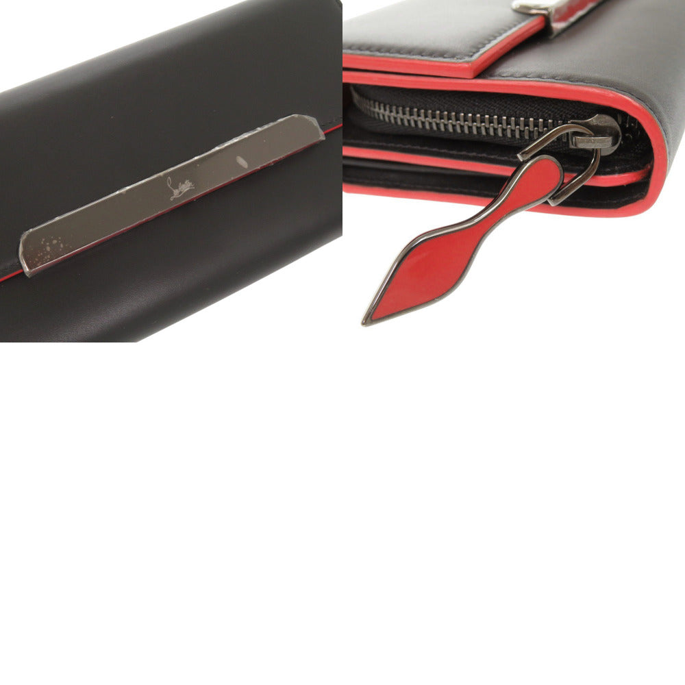 Christian Louboutin Long Wallet Purse leather black
