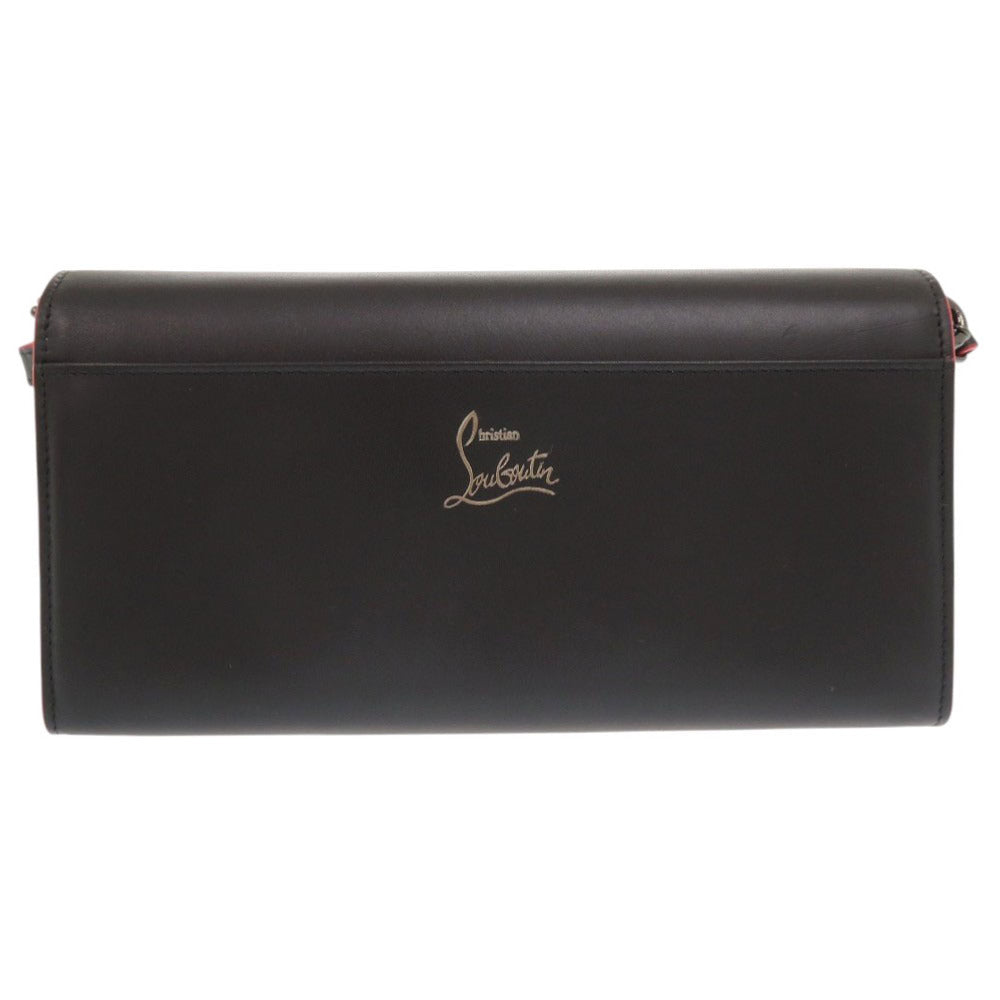 Christian Louboutin Long Wallet Purse leather black