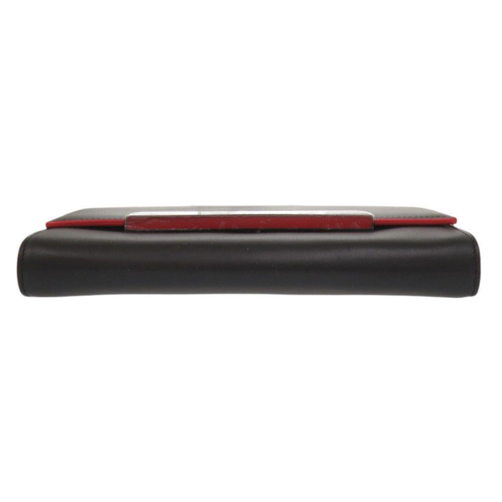 Christian Louboutin Long Wallet Purse leather black