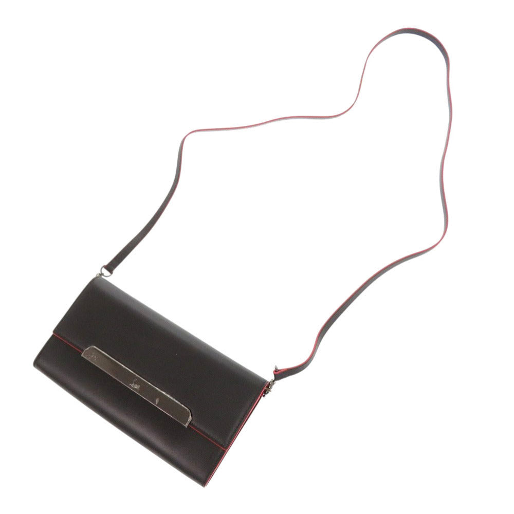 Christian Louboutin Long Wallet Purse leather black