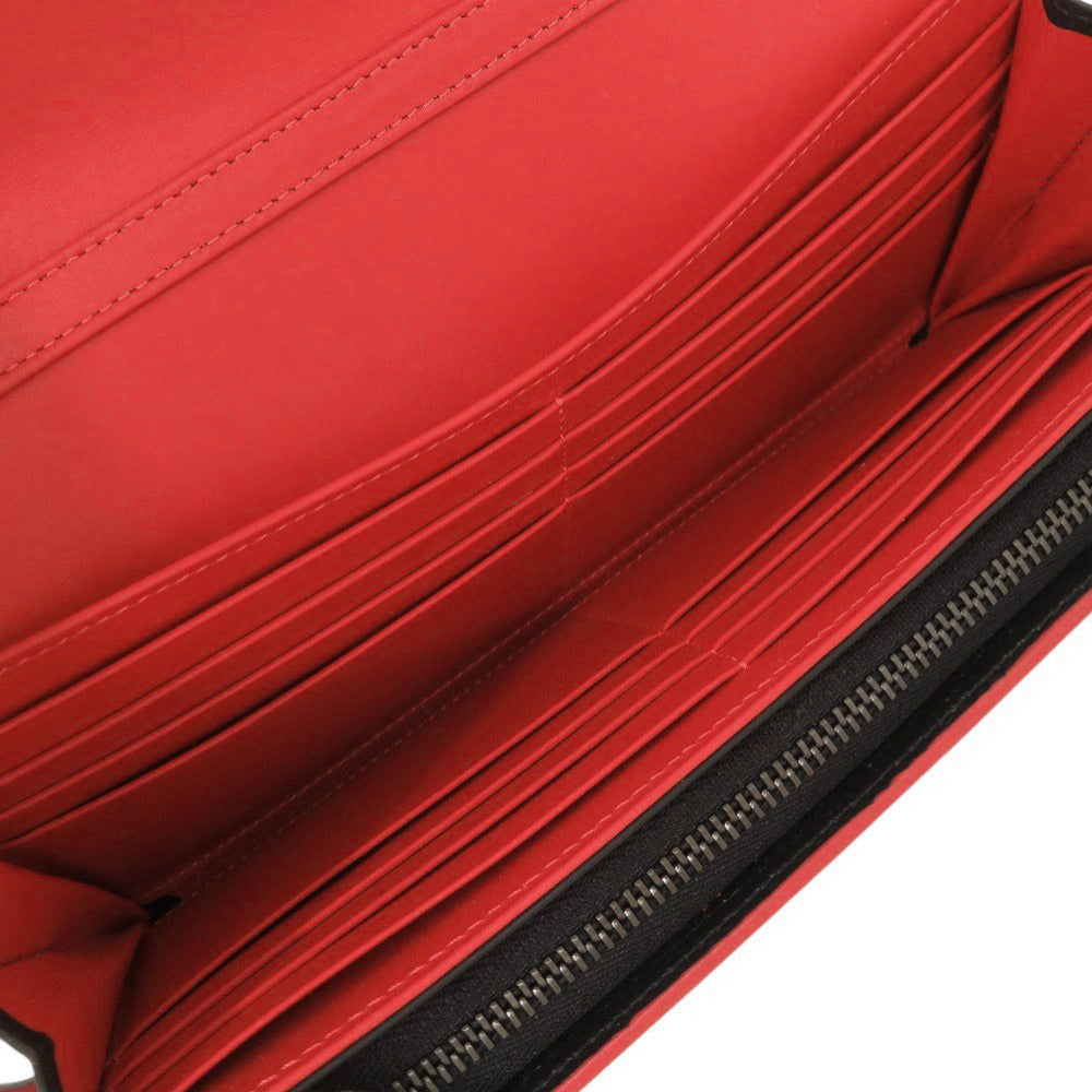 Christian Louboutin Long Wallet Purse leather black