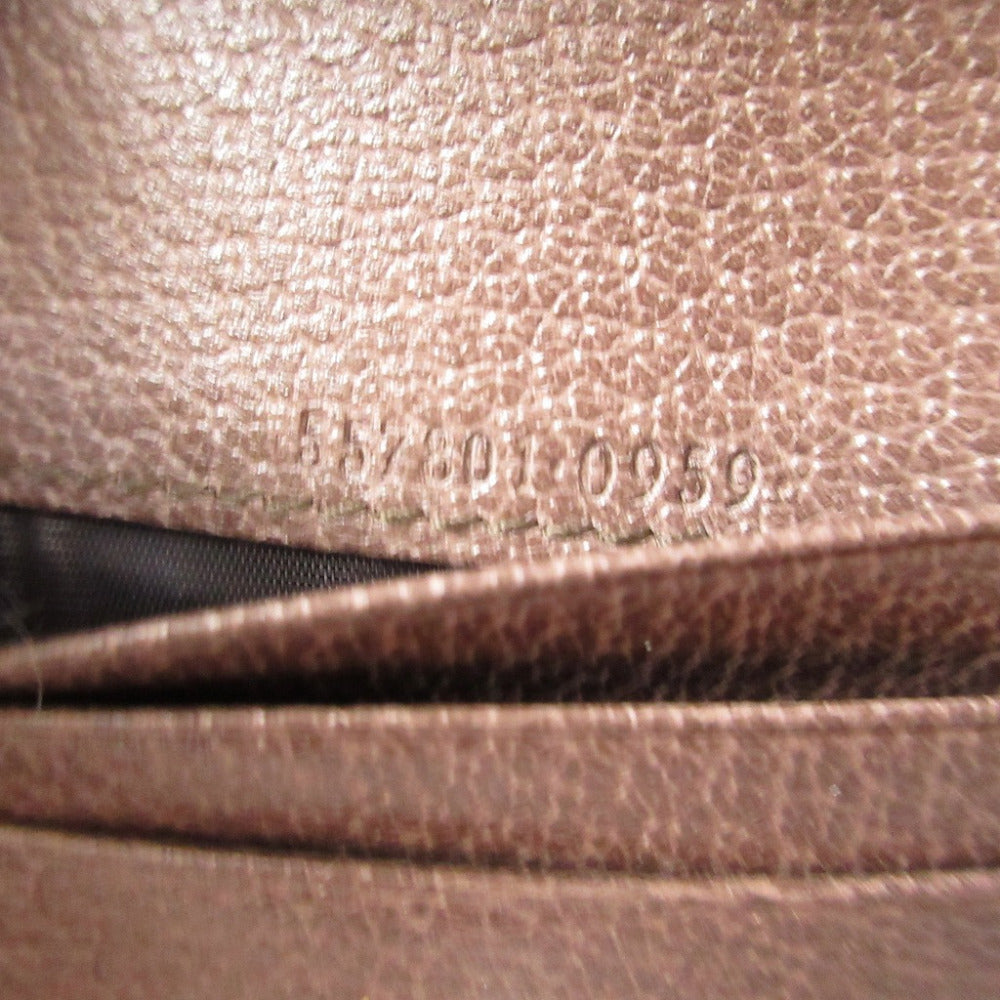 GUCCI Bifold Wallet 557801 GG Supreme, Leather beige