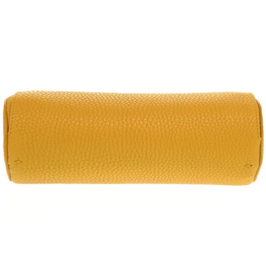 FENDI Pouch leather yellow Watch case