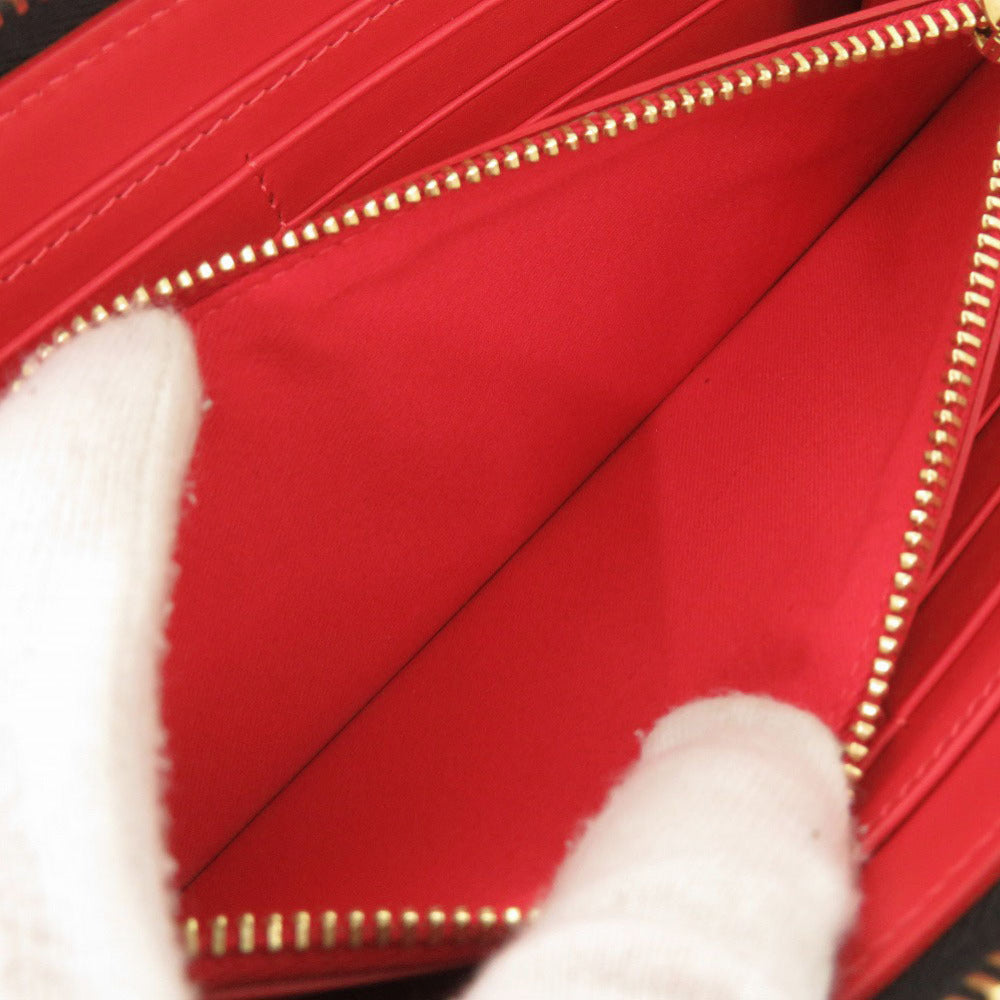 Christian Louboutin Long Wallet Purse leather black Panettone