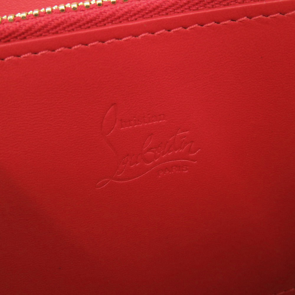 Christian Louboutin Long Wallet Purse leather black Panettone