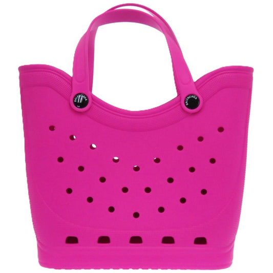 BALENCIAGA Tote Bag 702266 rubber pink A4 compatible x Crocs