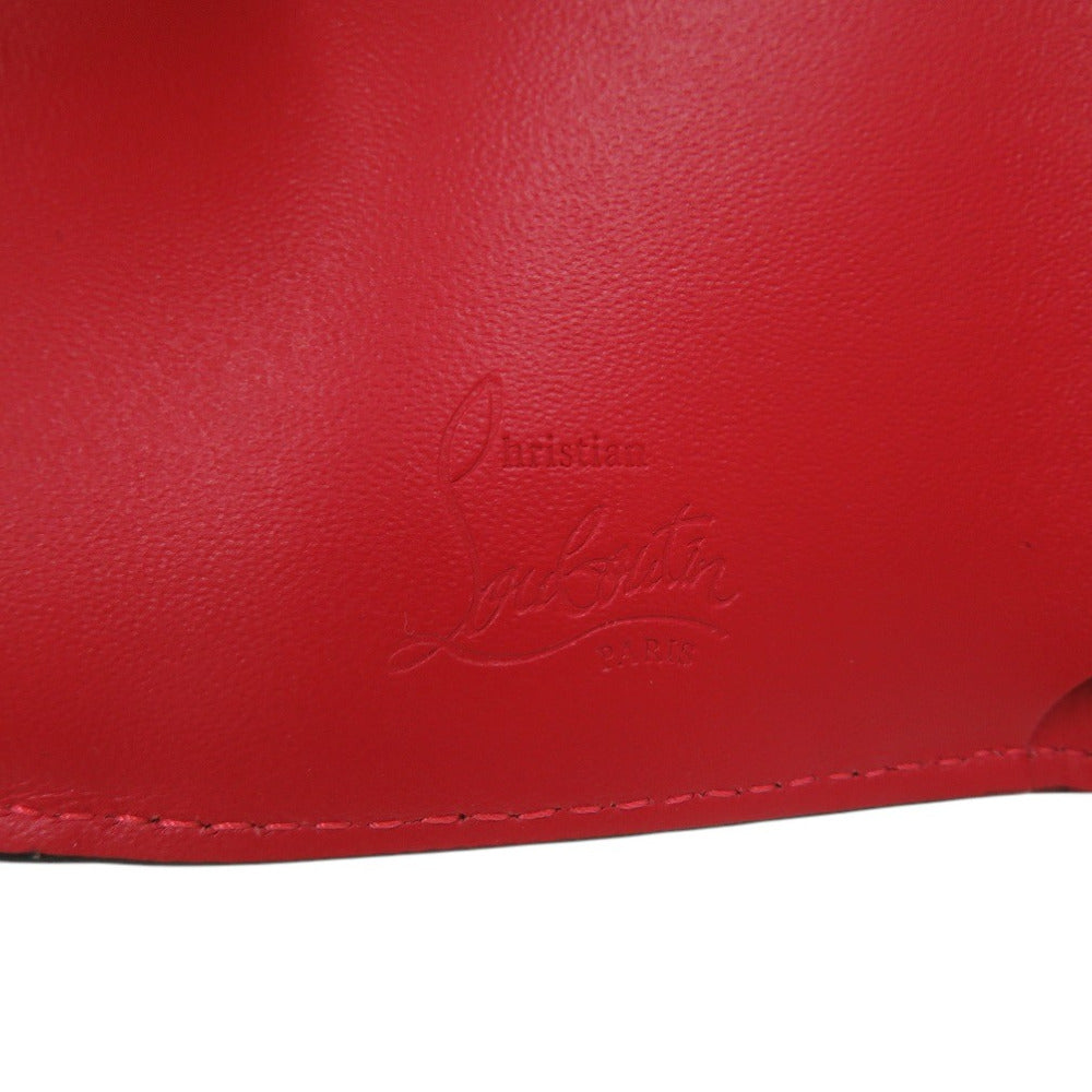 Christian Louboutin Tri-fold wallet 3235108 Patent leather white Loubi54 Loubi54