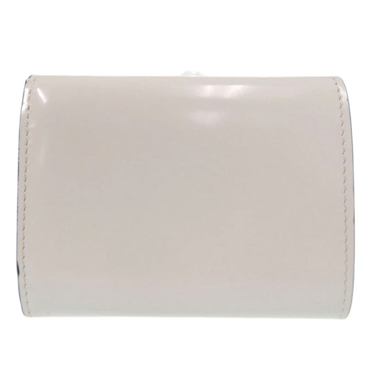 Christian Louboutin Tri-fold wallet 3235108 Patent leather white Loubi54 Loubi54