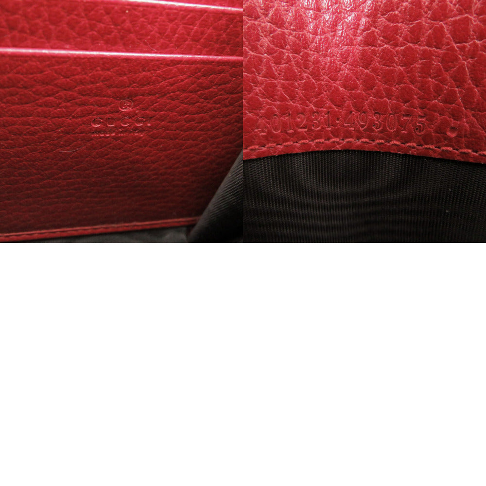 GUCCI Shoulder Bag 401231 leather Red