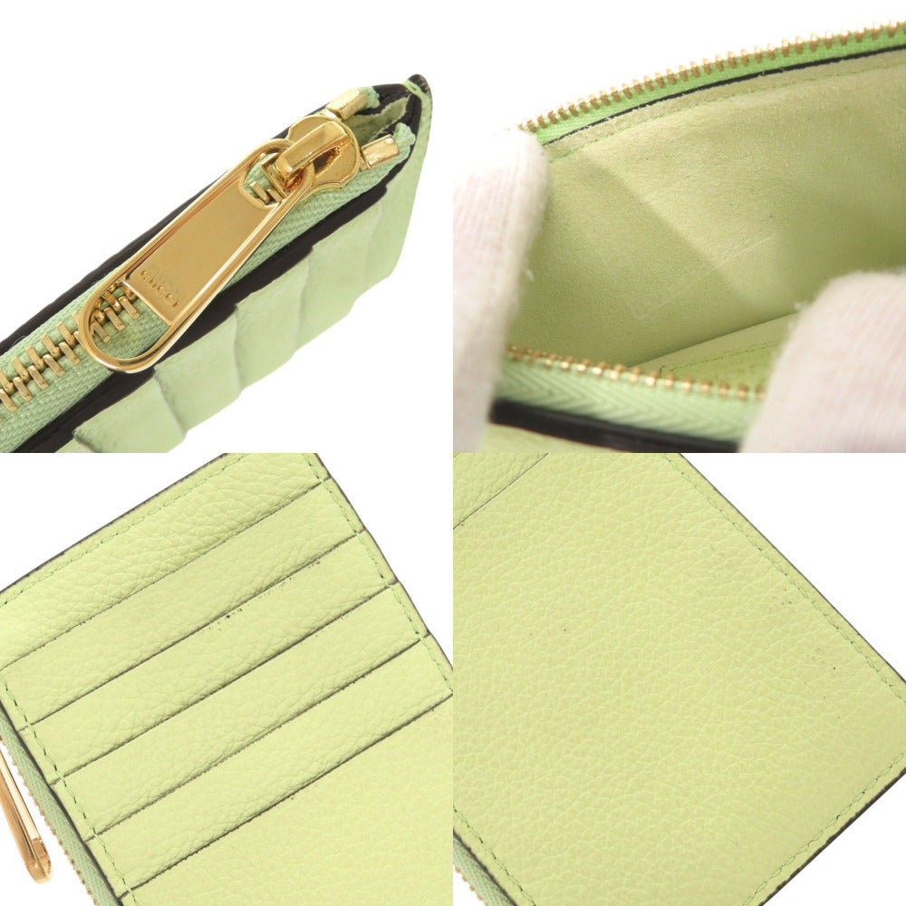 GUCCI Coin case 725550 leather green logo