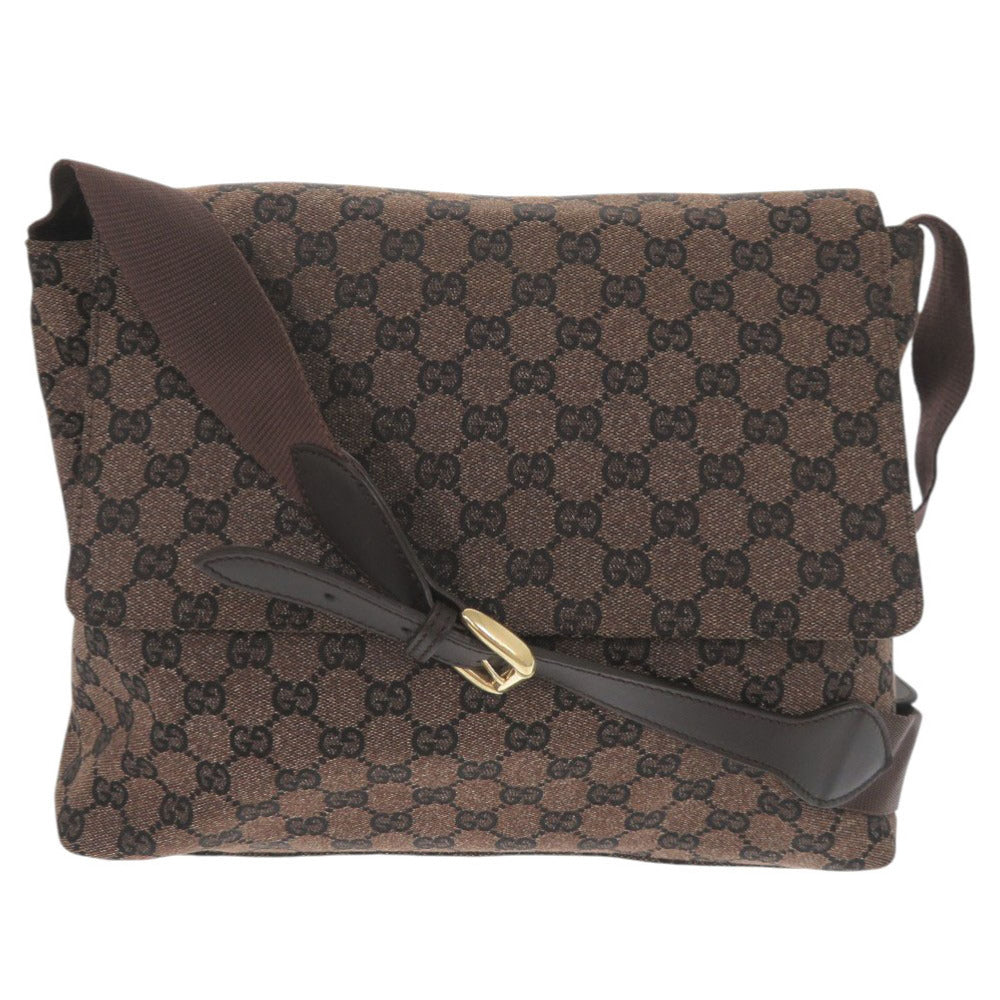 GUCCI Shoulder Bag 272351 GG canvas Dark brown GG canvas