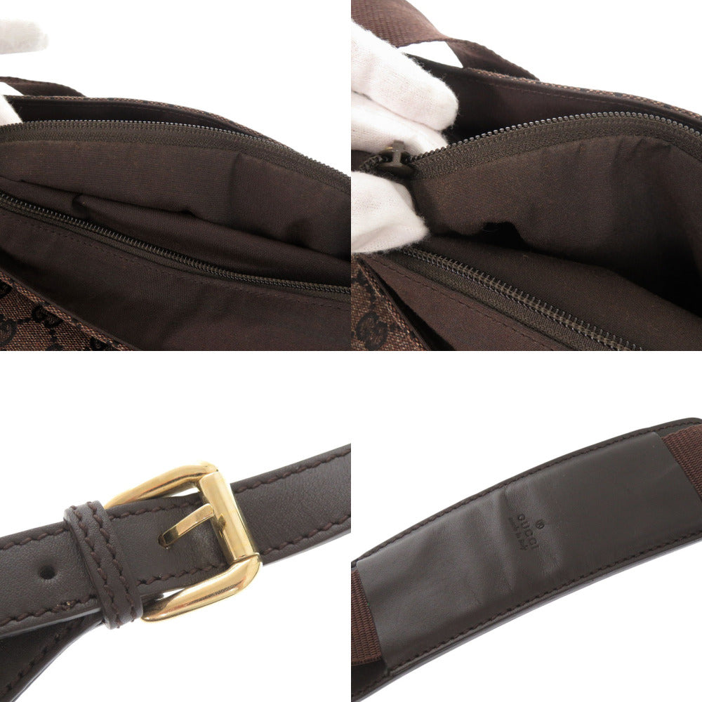 GUCCI Shoulder Bag 272351 GG canvas Dark brown GG canvas