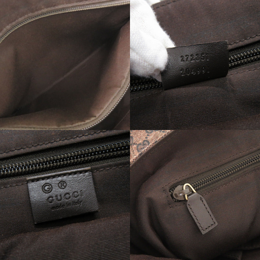 GUCCI Shoulder Bag 272351 GG canvas Dark brown GG canvas