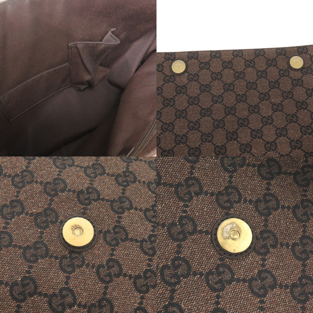 GUCCI Shoulder Bag 272351 GG canvas Dark brown GG canvas