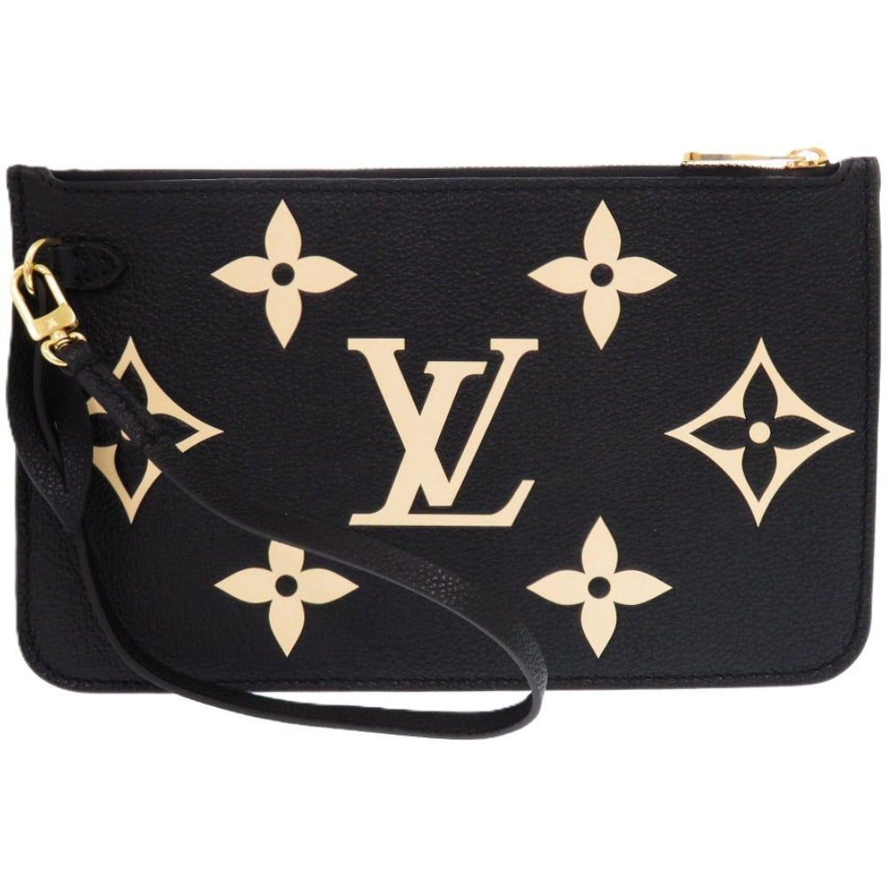 LOUIS VUITTON Pouch Monogram Ann Platt Noir Neverfull Pouch Emplant