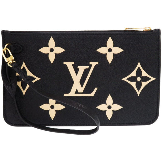 LOUIS VUITTON Pouch Monogram Ann Platt Noir Neverfull Pouch Emplant