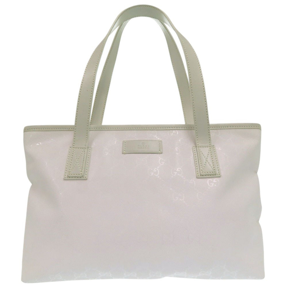 GUCCI Tote Bag 211138 PVC white