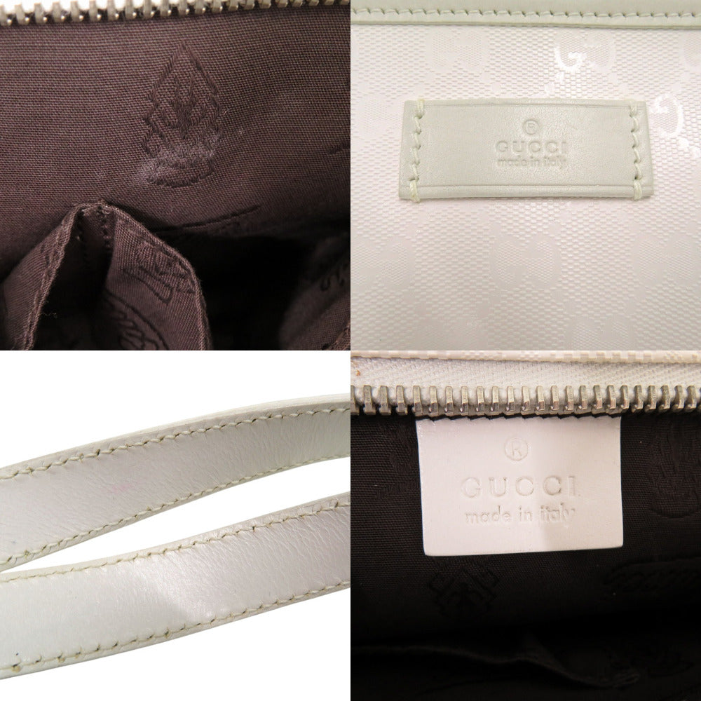 GUCCI Tote Bag 211138 PVC white