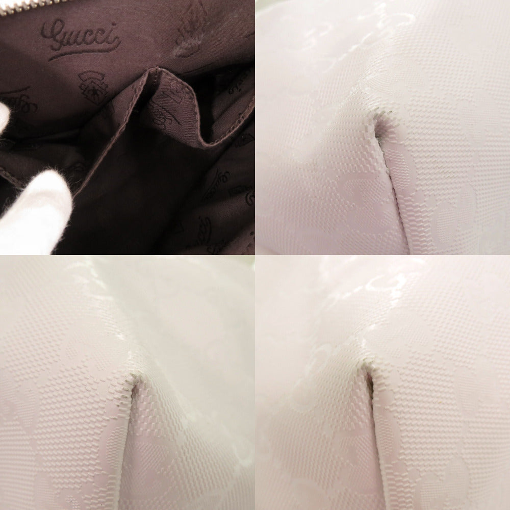 GUCCI Tote Bag 211138 PVC white