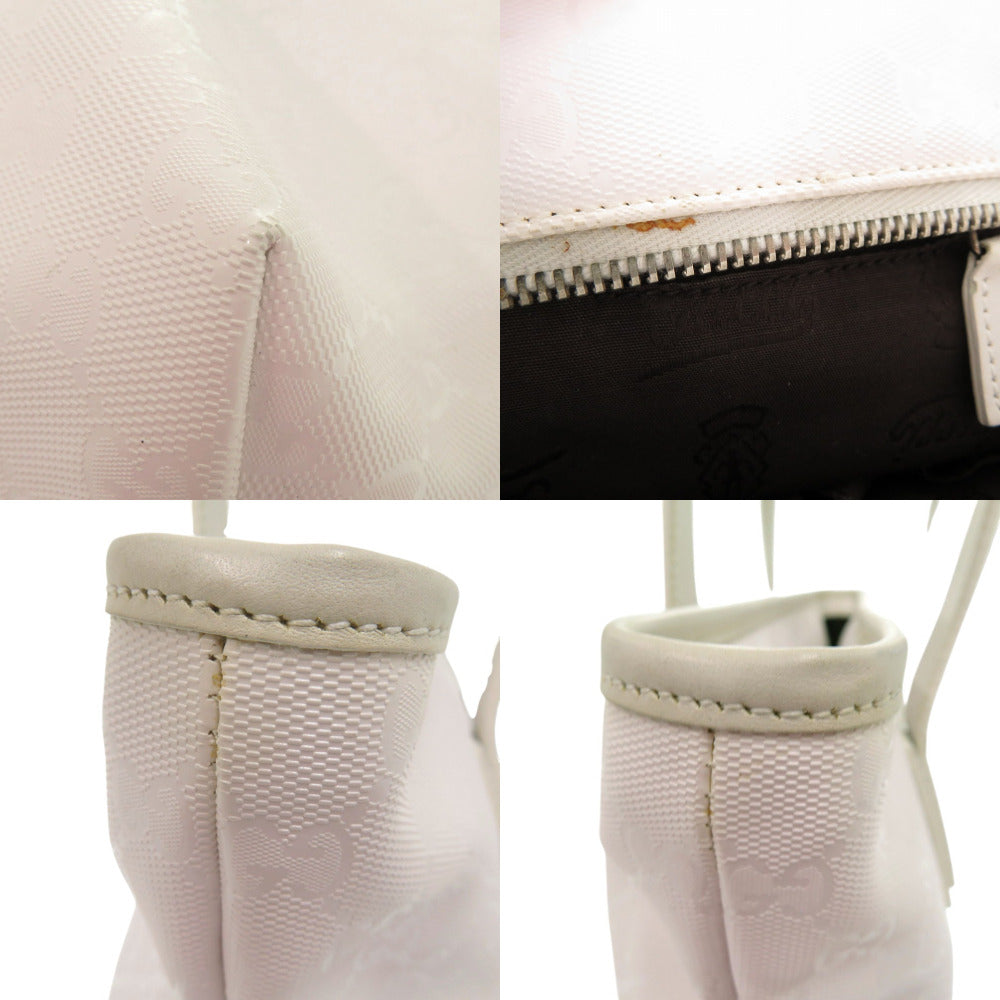 GUCCI Tote Bag 211138 PVC white