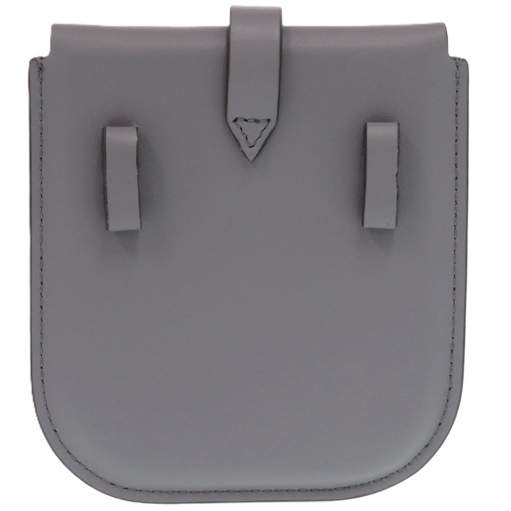 BURBERRY Waist bag leather gray Waist pouch