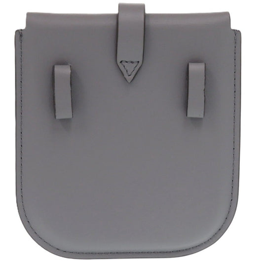 BURBERRY Waist bag leather gray Waist pouch