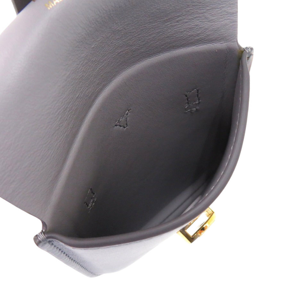 BURBERRY Waist bag leather gray Waist pouch