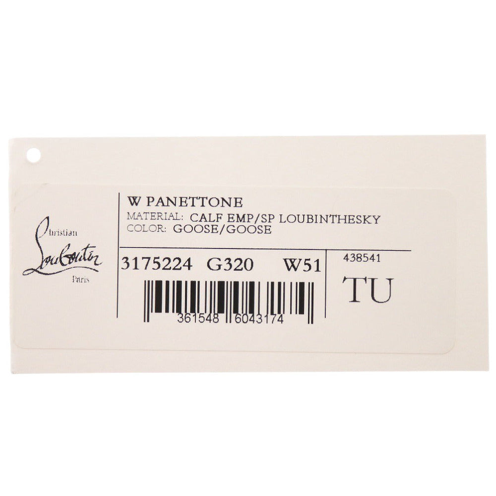 Christian Louboutin Long Wallet Purse 3175224 leather gray