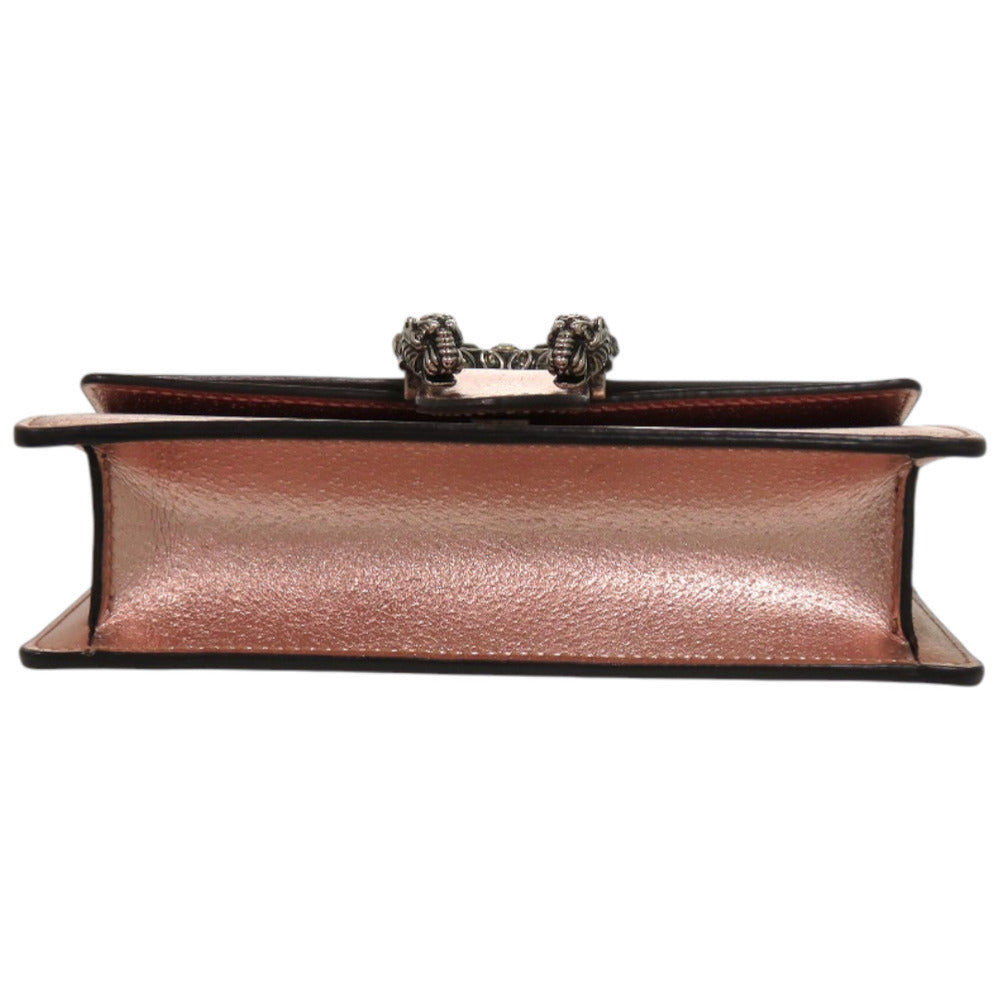 GUCCI Shoulder Bag 476432 0416 leather Pink gold