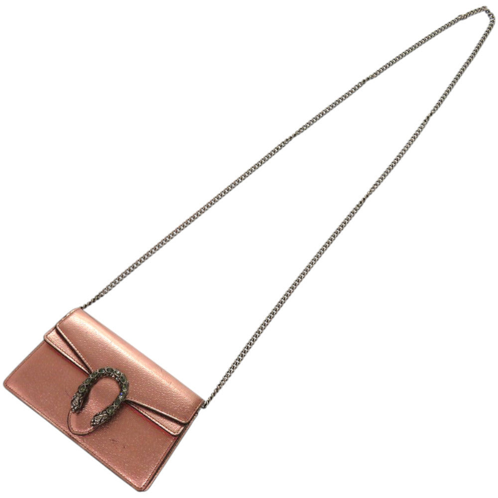 GUCCI Shoulder Bag 476432 0416 leather Pink gold