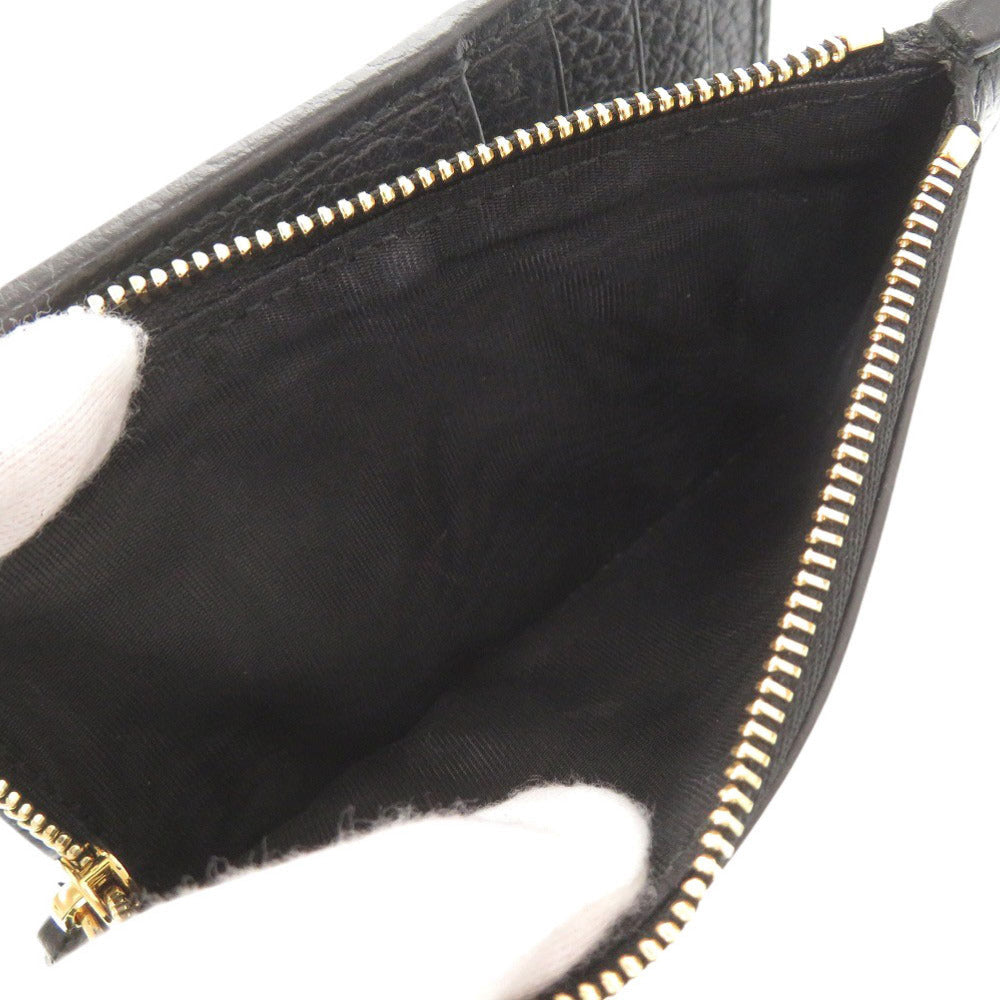 GUCCI Bifold Wallet 546588 leather black GG Marmont Double G