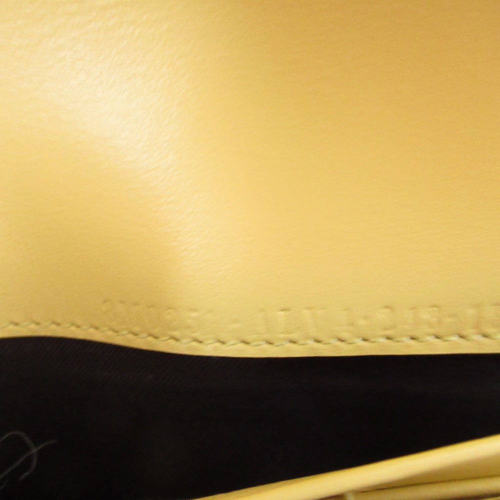 FENDI Long Wallet Purse 8M0251 leather yellow FF Diamond