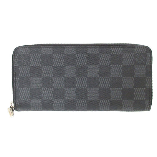 LOUIS VUITTON Long Wallet Purse N63095 Damier Grafitto Canvas gray Damier Graphite Zippy Wallet Vertical