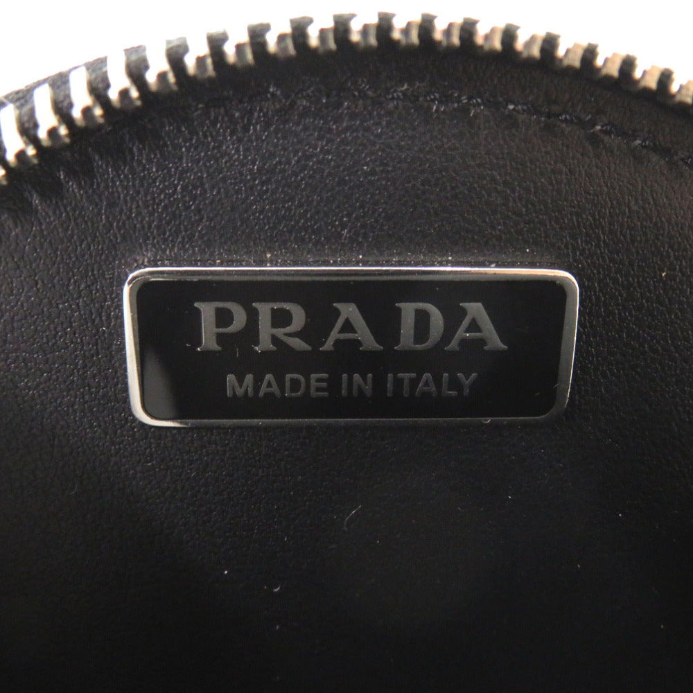 PRADA Shoulder Bag 1NR003 leather Silver