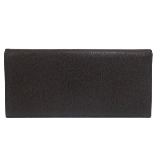 LOEWE Long Wallet Purse leather black anagram
