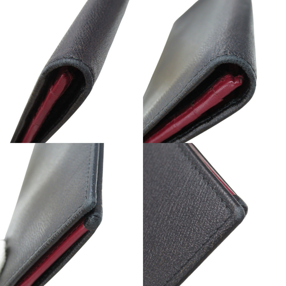 LOEWE Long Wallet Purse leather black anagram