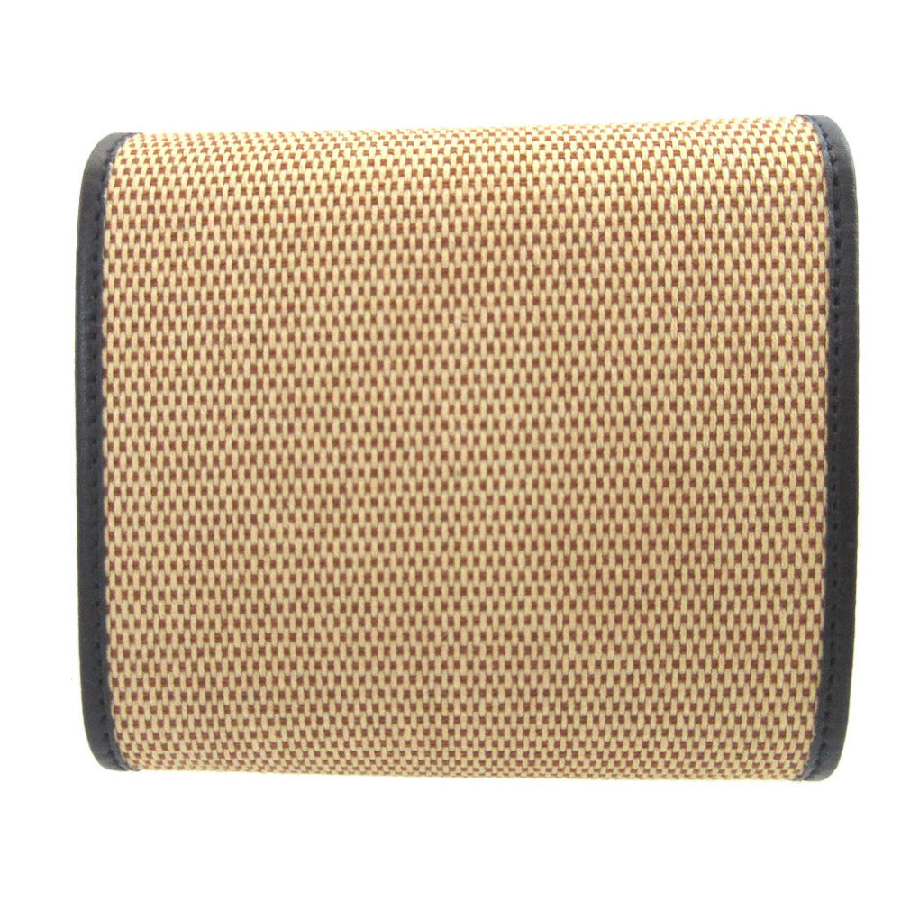 GUCCI Bifold Wallet 621891 Canvas, Leather beige Horsebit