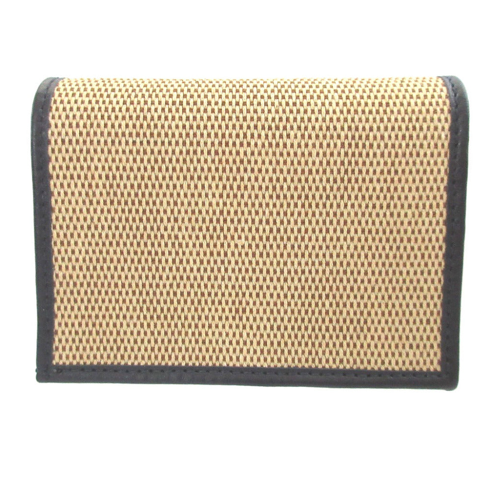 GUCCI Bifold Wallet 621887 Canvas, Leather beige Horsebit