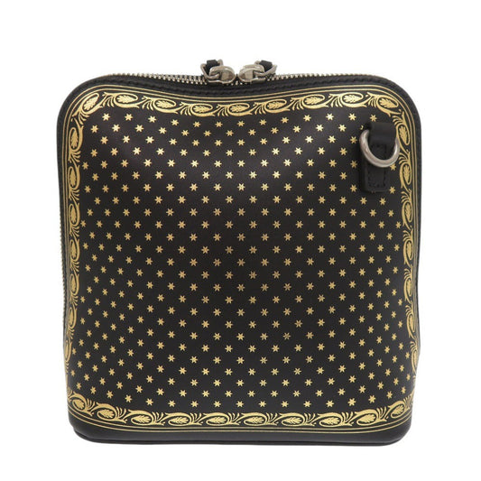 GUCCI Shoulder Bag 511189 leather black x SEGA GUCCY print