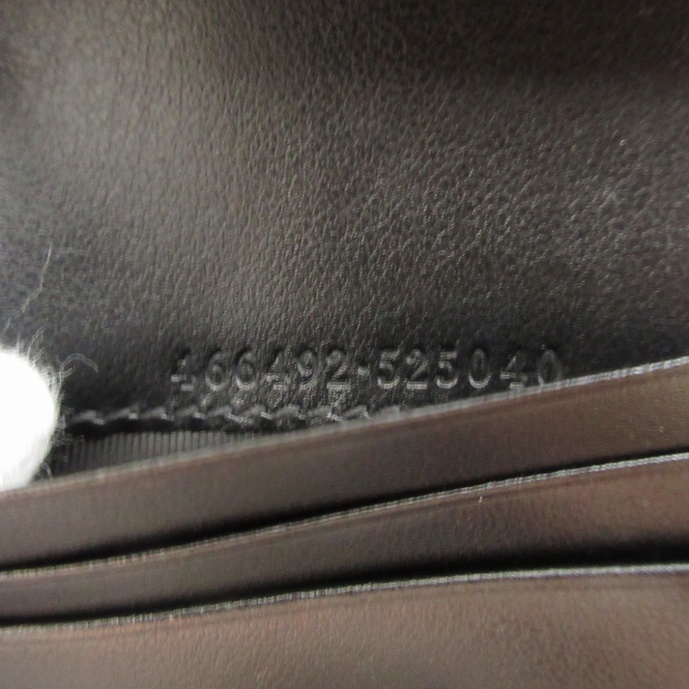 GUCCI Bifold Wallet 466492 leather black GG Marmont