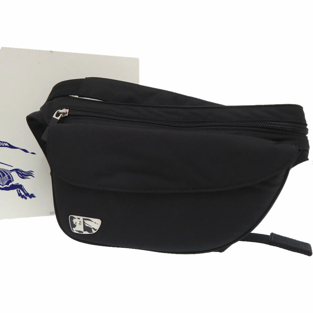 BURBERRY Waist bag Nylon black ML SHIELD BELT BAG