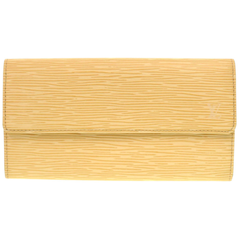 LOUIS VUITTON Long Wallet Purse M6357A Epi Leather Vanilla Epi Porto Monnet Credit