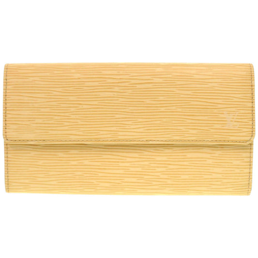 LOUIS VUITTON Long Wallet Purse M6357A Epi Leather Vanilla Epi Porto Monnet Credit