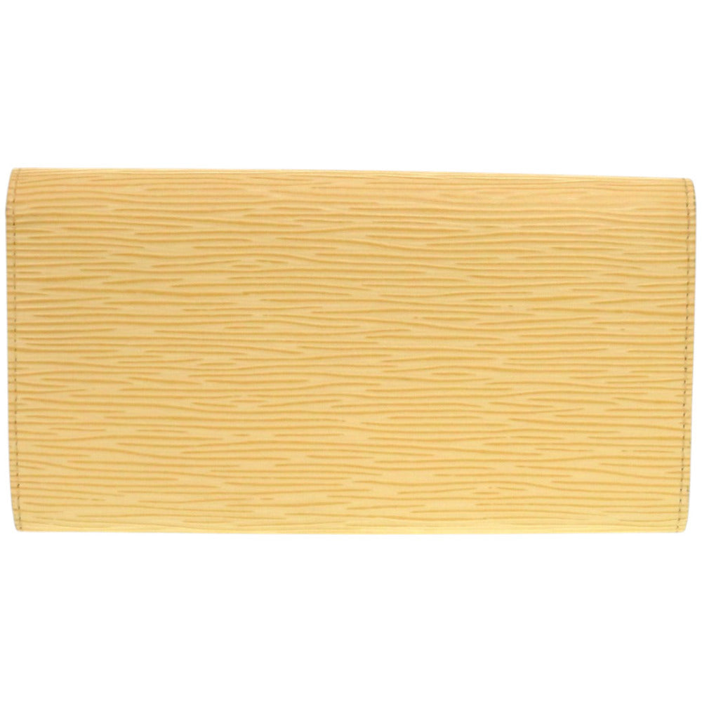 LOUIS VUITTON Long Wallet Purse M6357A Epi Leather Vanilla Epi Porto Monnet Credit